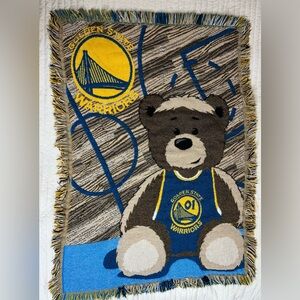 Golden State Warriors Bear Tapestry Brown Blue
Wall Decorative Throw Blanket